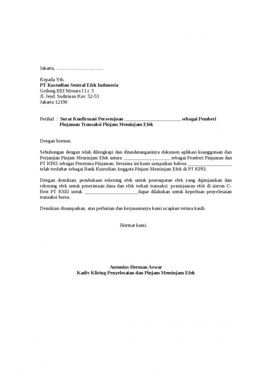 picture_File - Surat Konfirmasi Id 12499 | Surat Kepada Ksei Untuk Pembukaan Bk Sebagai Lender