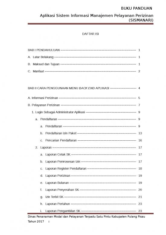 picture_Laporan Doc 12689 | Daftar Isibuku Manual Administrator Perizinan Pulpis