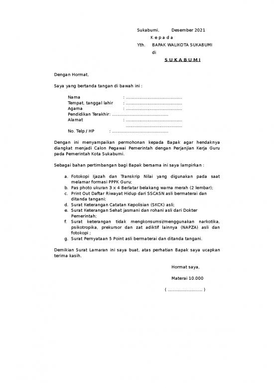 picture Surat Lamaran Doc 13131 | Format Surat Lamaran Pppk Guru