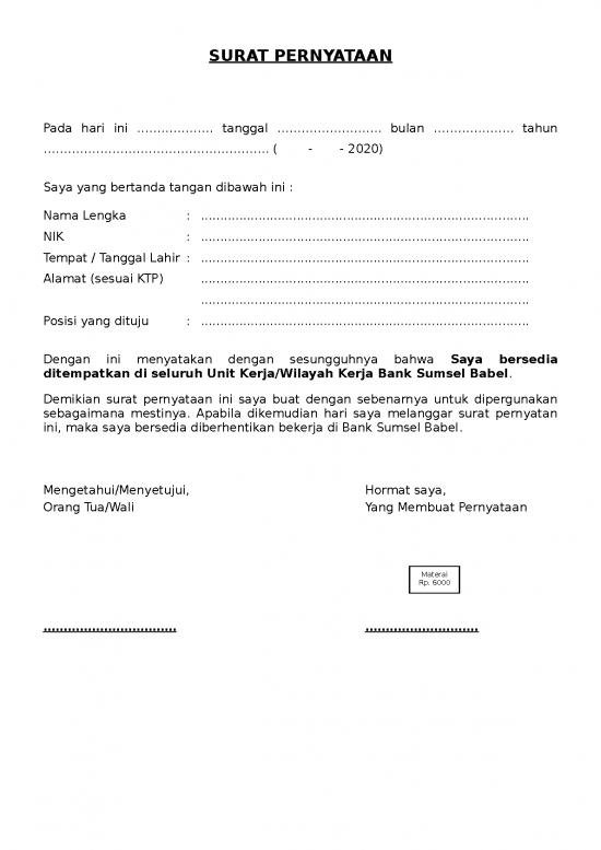 picture_File - Surat Pernyataan Id 13147 | Surat Pernyataan (dicetak&tulis Tangan)