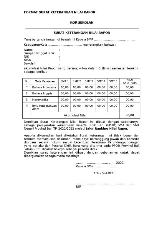 picture_File - Surat Keterangan Nilai Id 13162 | Surat Keterangan Nilai Rapor