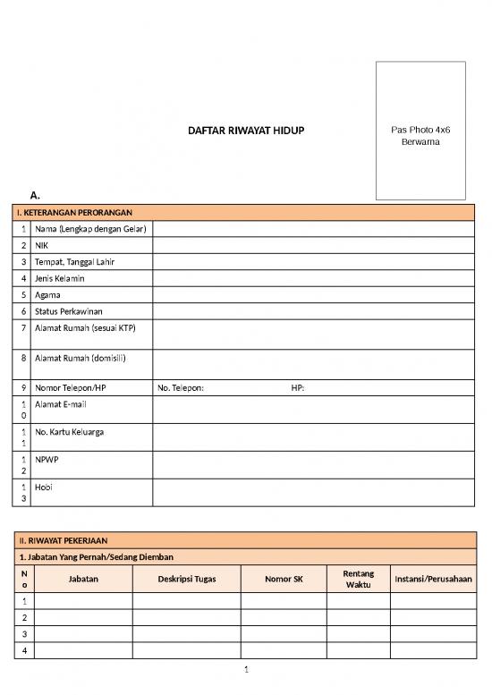 picture File - Daftar Riwayat Hidup Pns | Daftar Riwayat Hidup Cpns Ppatk 2018