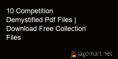picture 10 Competition Demystified Pdf Files | Download Free Collection Files