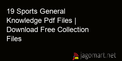 picture 19 Sports General Knowledge Pdf Files | Download Free Collection Files