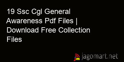 picture 19 Ssc Cgl General Awareness Pdf Files | Download Free Collection Files