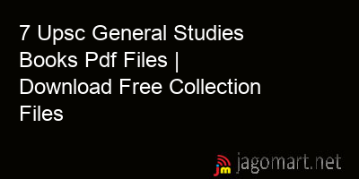 picture 7 Upsc General Studies Books Pdf Files | Download Free Collection Files