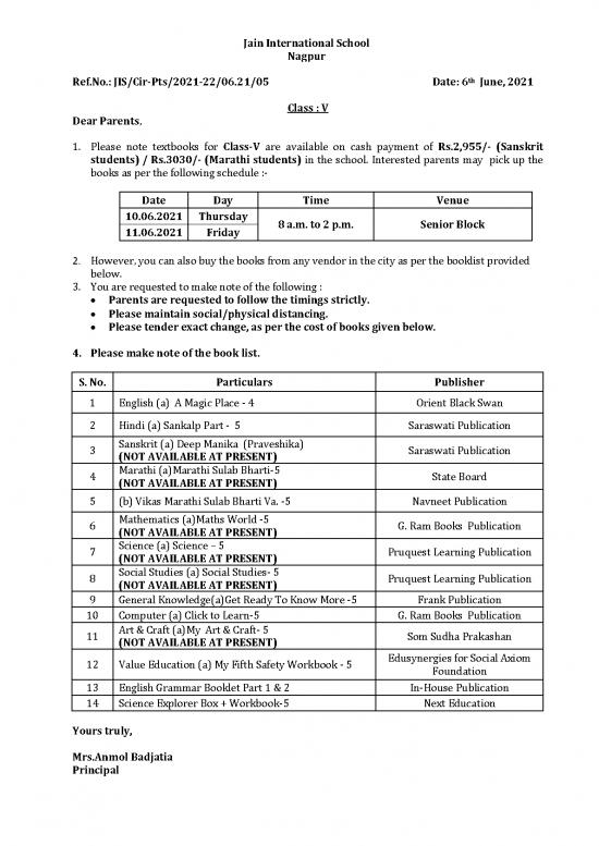 picture1_05 Class V  Sale Of Books