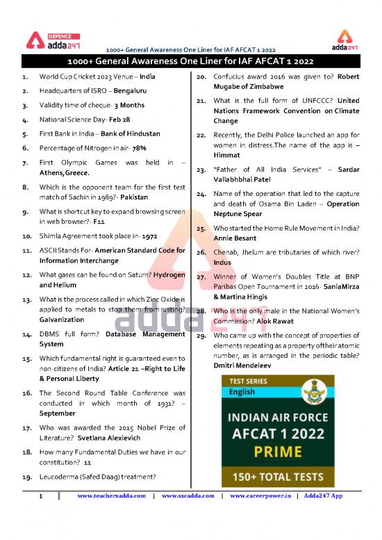 picture1_First Day Of 2022 124171 | 1000 General Awareness One Liner For Iaf Afcat 1 2022 Final File 1