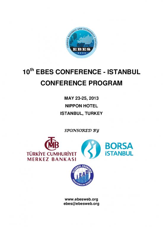 picture_10th Ebes Conference Istanbul Conference Program 1