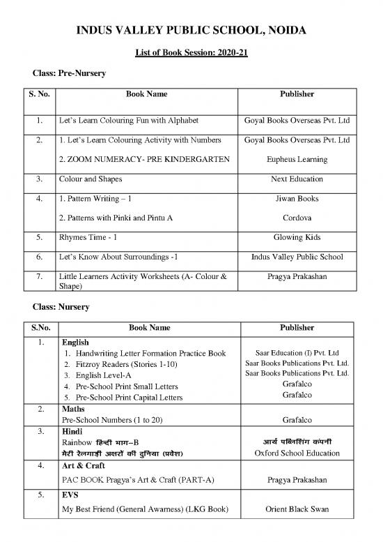 picture1_13569 Book List Session 2020 21