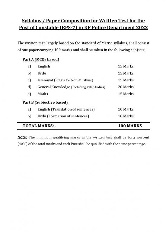 picture General Studies Pdf 123940 | 209 Pc Advertisement Dept April 2022 Course Content