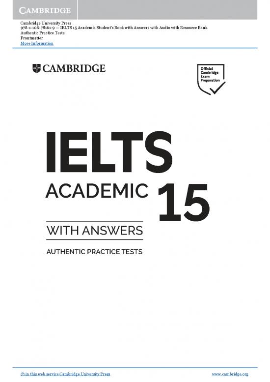 picture Cambridge Ielts Academic Book 124450 | 9781108781619 Frontmatter