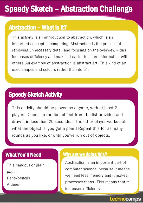 picture_Speedy Science Pdf 124210 | Abstraction Speedy Sketch