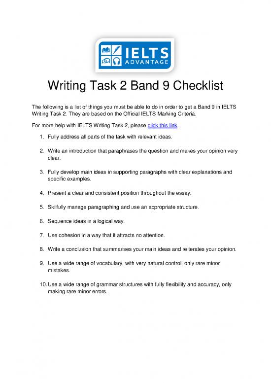 picture1_Band 9 Checklist