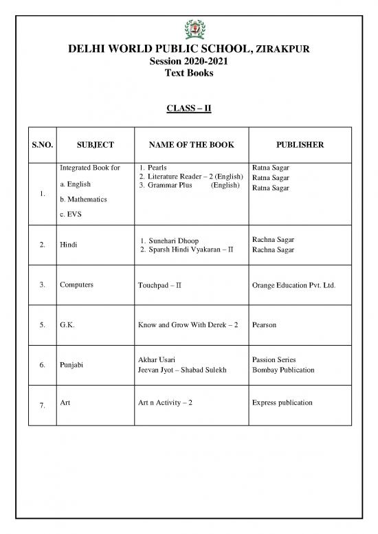 picture1_Book List Grades Ii X
