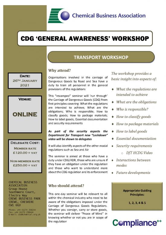 picture_General Awareness 2021 Pdf 124218 | Booking Form Cdg General Awareness 2021