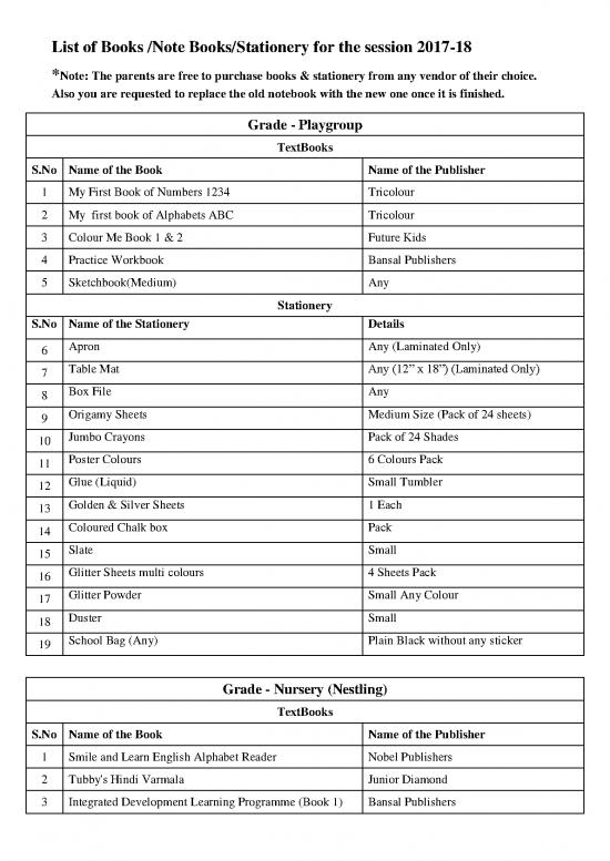 picture1_Books List And Practical Note Books Session 2017 Combined