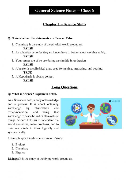 picture General Knowledge Pdf 123265 | Class 6 Sc