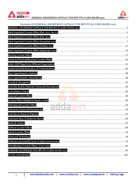 picture_General Awareness Pdf 123357 | Final File General Awareness Capsule Ibps Po Clerk Mains 2022 Gopal Sir