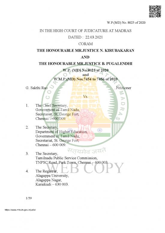 picture_Justice Pdf 124772 | G  Sakthi Rao V  The Chief Secretary  Government Of Tamil Nadu And Ors