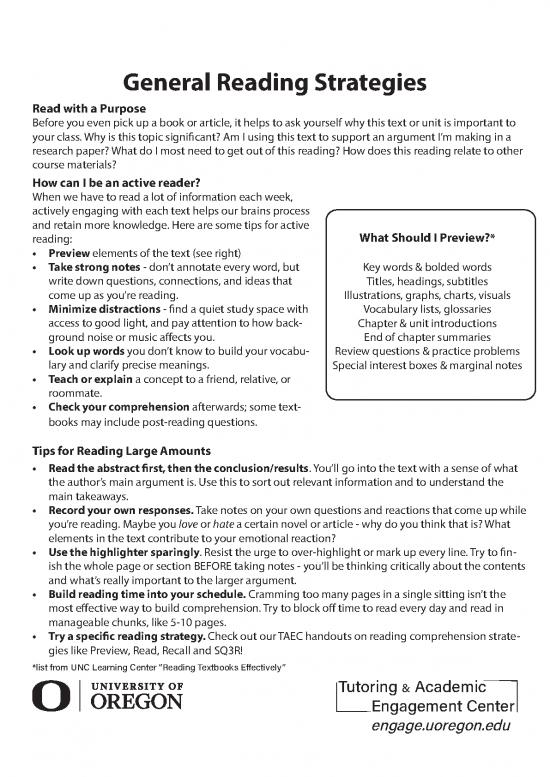 picture1_General Knowledge Pdf 122768 | General Reading Strategies Final