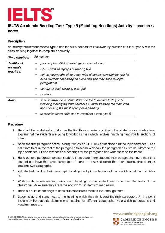 picture1_Ielts Academic Pdf 123426 | Ielts Academic Reading Task Type 5 Matching Headings Activity