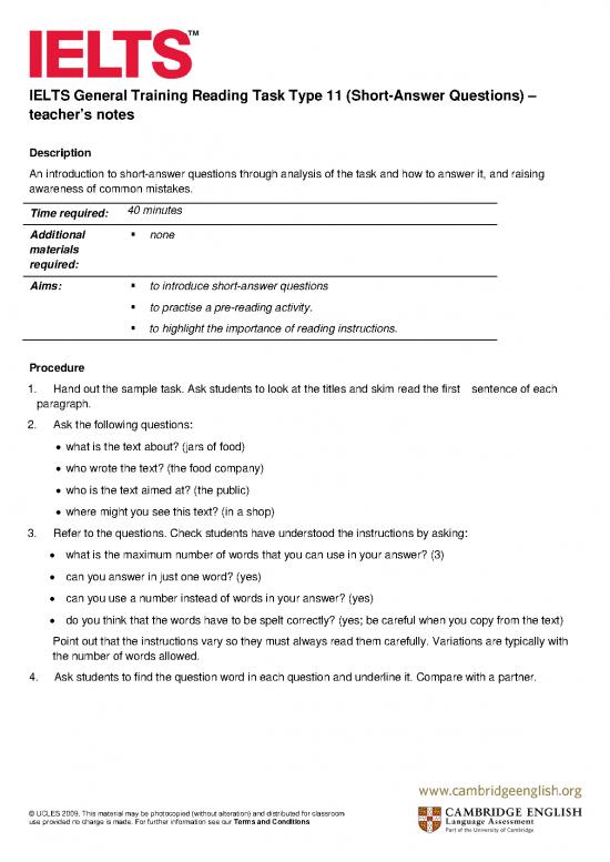 picture1_General Awareness Pdf 123427 | Ielts General Training Reading Task Type 11 Short Answer Questions