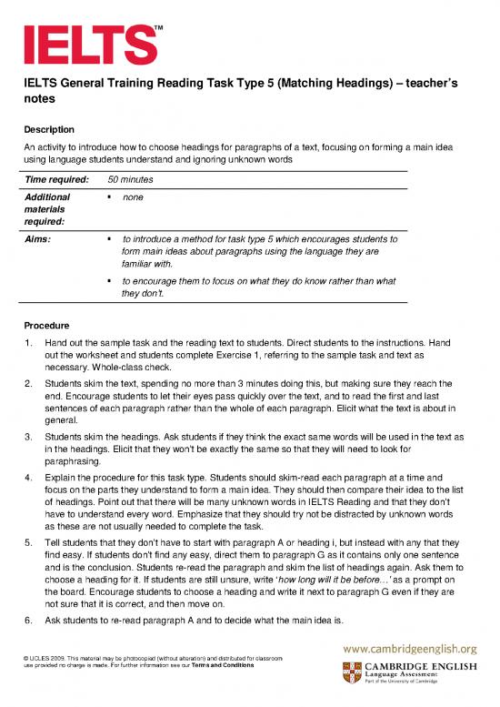 picture1_General Training Reading Pdf 125010 | Ielts General Training Reading Task Type 5 Matching Headings