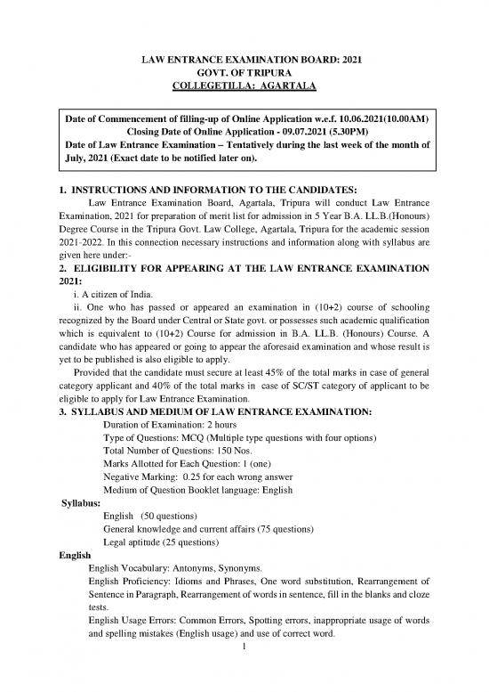 picture_Academic Pdf 124524 | Instruction To Law Entrance Exam 2021 Ocr