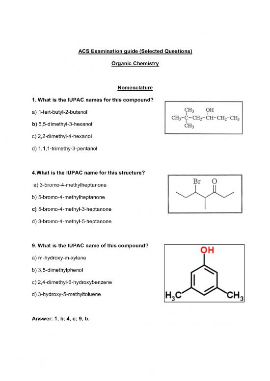 picture1_Organic Chemistry Acs Sample Questions