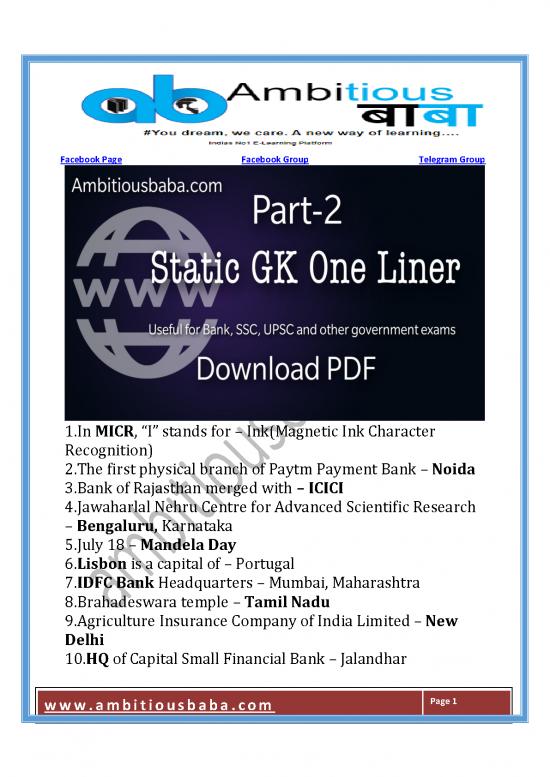 picture1_Agriculture Thesis Pdf 124447 | Part 2 Static Gk One Liner Download Pdf