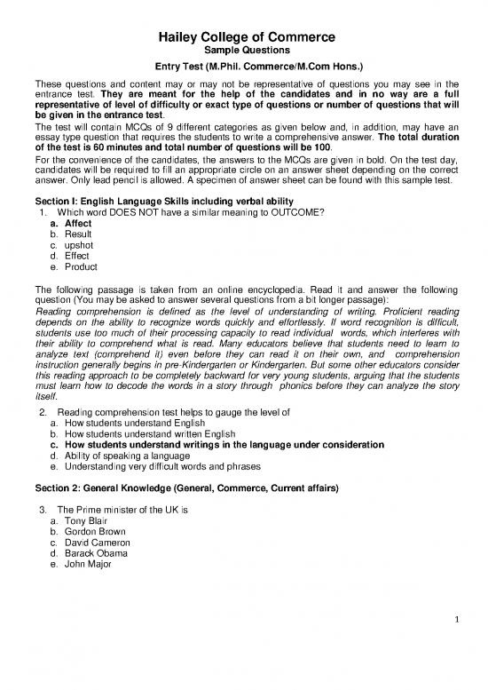 picture1_Sample Questions Entry Test Mphil Commerce Mcom Hons