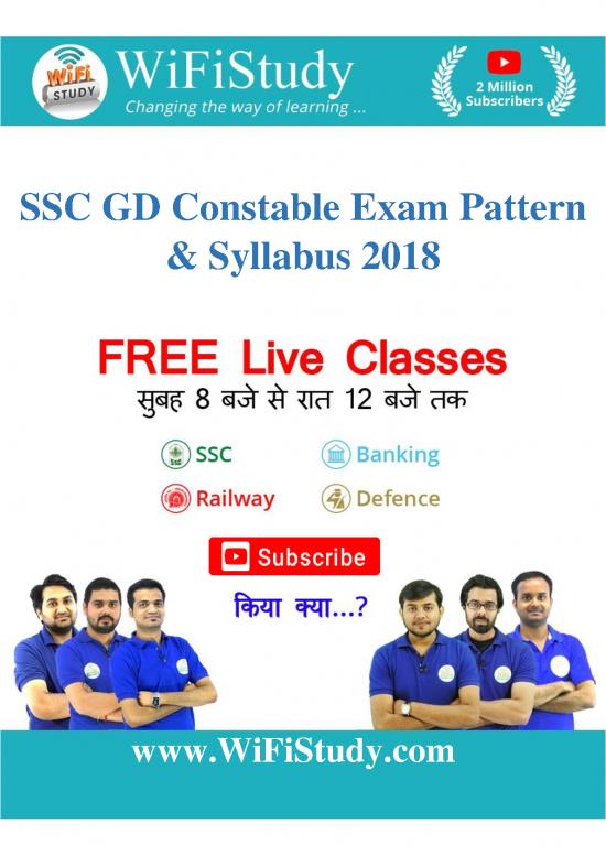 picture General Awareness In Hindi 123247 | Ssc Gd Constable Syllabus Exam Pattern