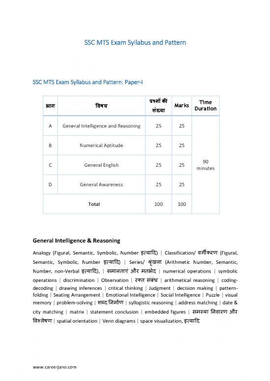 picture1_General Awareness For Ssc Mts Pdf 124214 | Ssc Mts Exam Syllabus Pattern