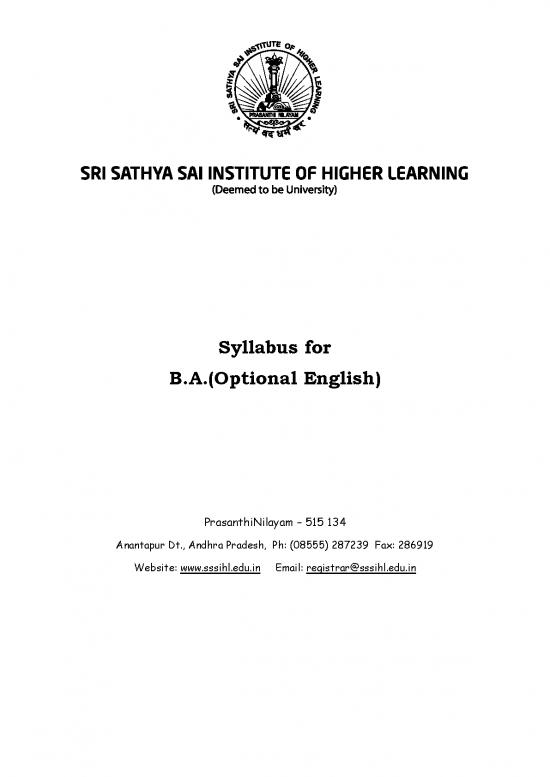 picture1_Sssihl Syllabus Ba Optional English V2