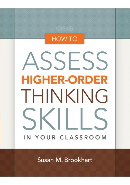 picture_Classroom Pdf 123176 | Susan  Brookhart How To Assess Higher Order Thinking Skills In Your Classroom Association For Supervision Curriculum Development 2010