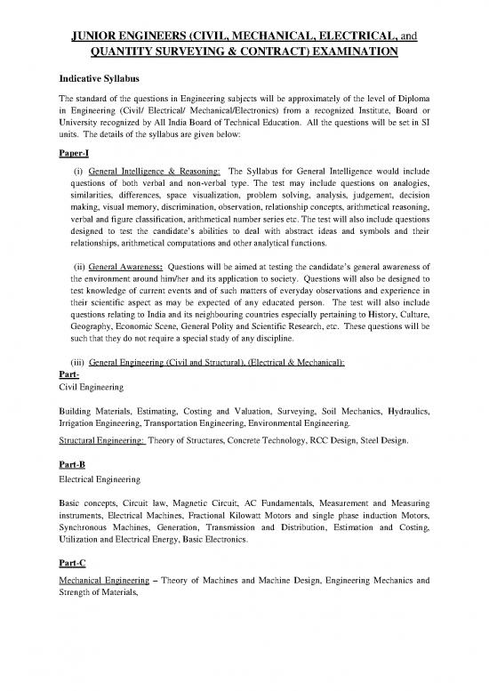 picture1_General Awareness Pdf 122856 | Syllabus Je Eamination