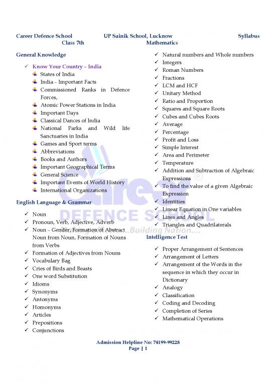 picture1_General Science Pdf In English 124213 | Up Sainik School Lucknow   Syllabus