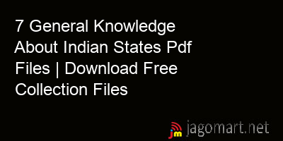 picture 7 General Knowledge About Indian States Pdf Files | Download Free Collection Files