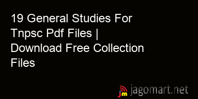 picture 19 General Studies For Tnpsc Pdf Files | Download Free Collection Files