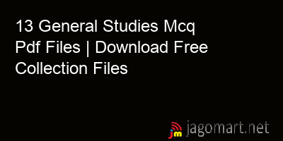 picture 13 General Studies Mcq Pdf Files | Download Free Collection Files