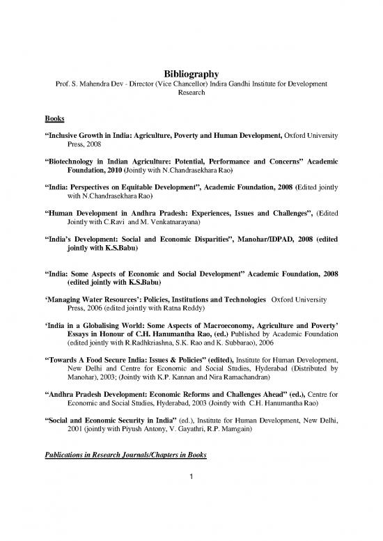 picture1_Economic Institutions Pdf 127364 | 29d8 Bibliography Mahendra Dev