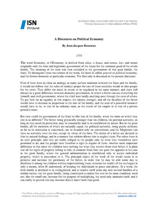 picture Political Economy Pdf 126062 | 5020 Rousseau A Discourse On Political Economy