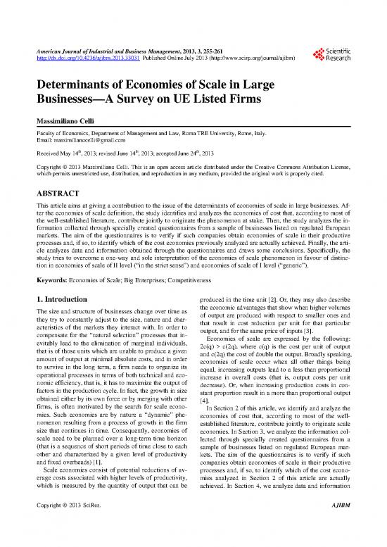 picture Economies Of Scale Pdf 126499 | Ajibm 2013062411490253