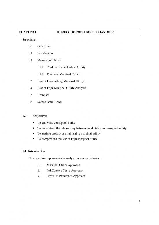 picture_Indifference Curve Analysis Pdf 126085 | Ba Part I   Consumer Behaviour   Cardinal Approach 0