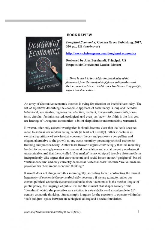 picture Doughnut Economics Pdf 126346 | Book Review   Doughnut Economics