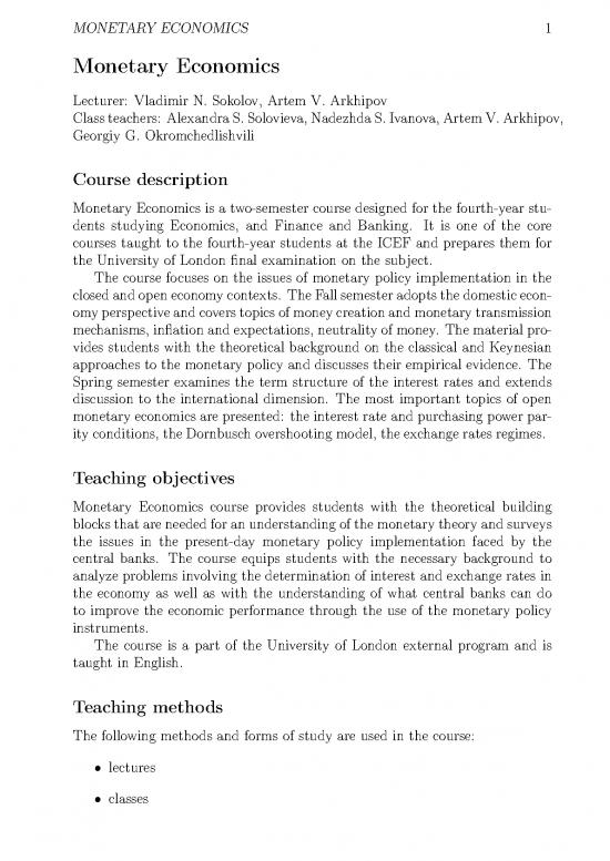 picture_Monetary Economics Pdf 127048 | Bsc4 Monetary En