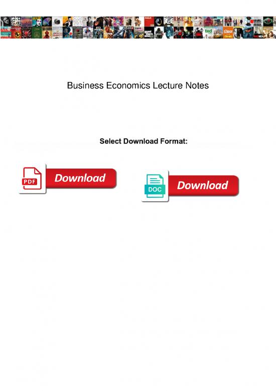 picture Economics Pdf 125477 | Business Economics Lecture Notes