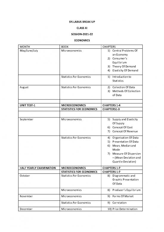 picture Economics Pdf 125960 | Class 11 Economics Syllabus 2021 22