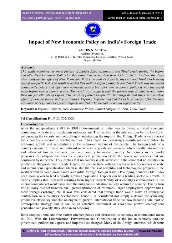 picture_Economic Policy Pdf 127230 | Ijre 2015 Vol04 Issue 03 06